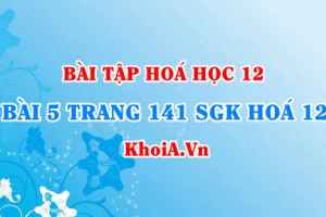 Bài 5 trang 141 SGK Hoá 12: Tính chất vật lí, tính chất hoá học của Sắt (Fe)